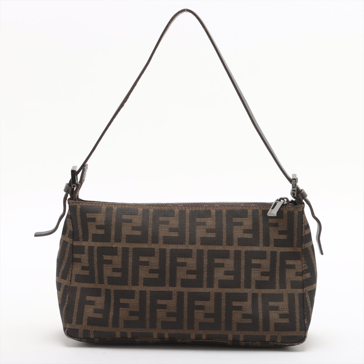 Fendi Zucca Canvas & Leather Shoulder bag Brown