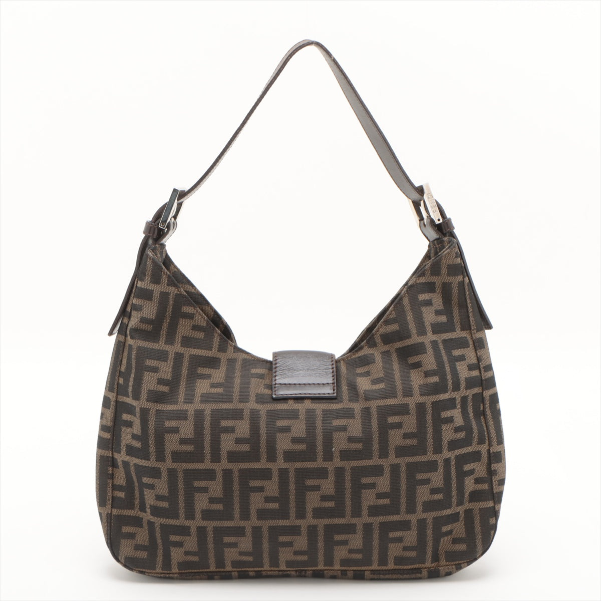 Fendi Zucca Canvas & Leather Shoulder bag