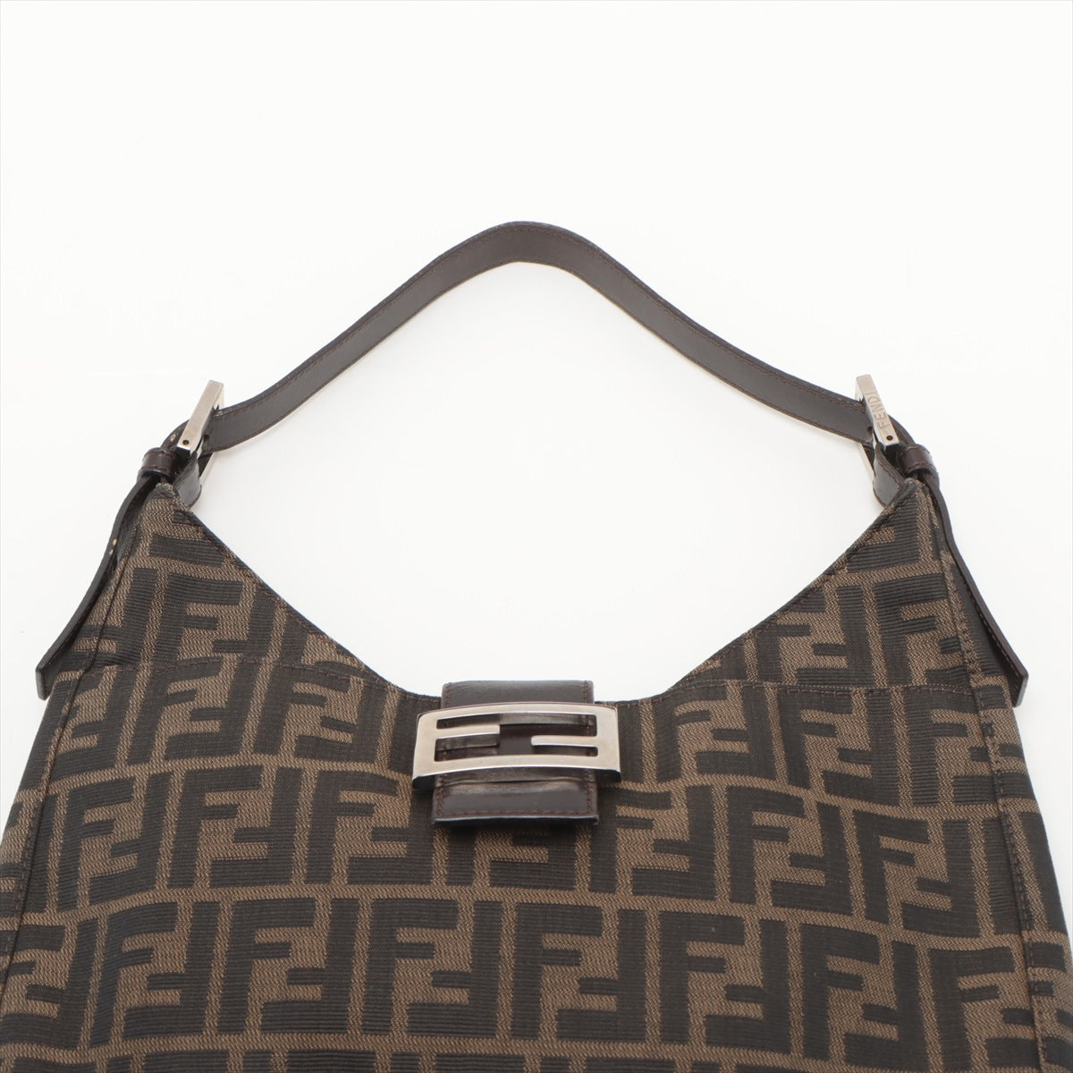 Fendi Zucca Canvas & Leather Shoulder bag