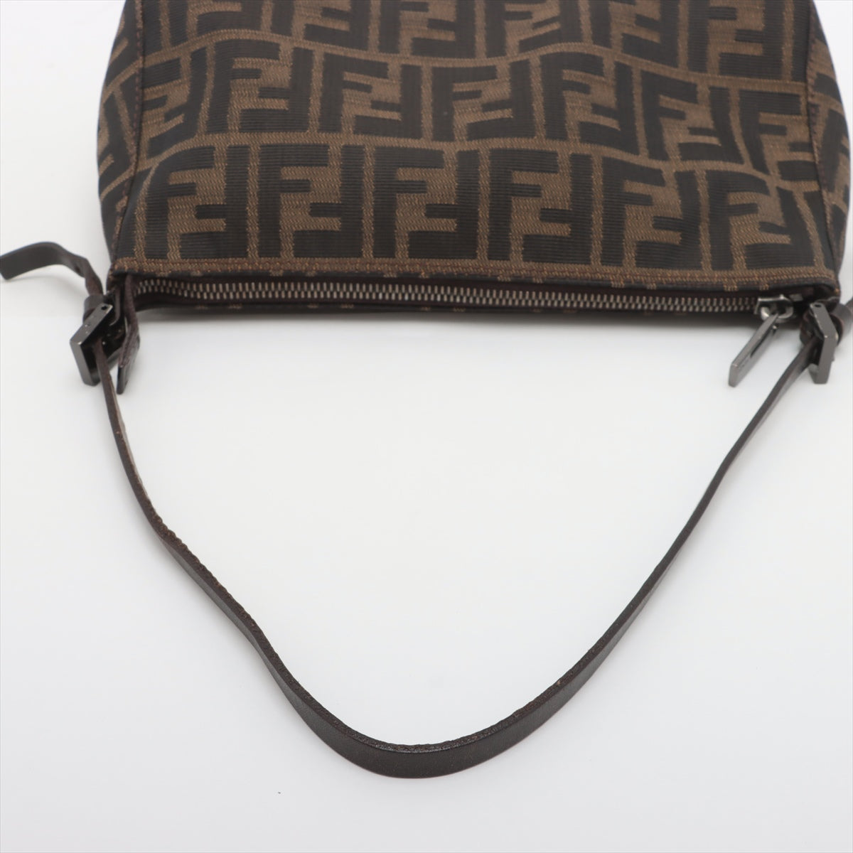 Fendi Zucca Canvas & Leather Shoulder bag Brown