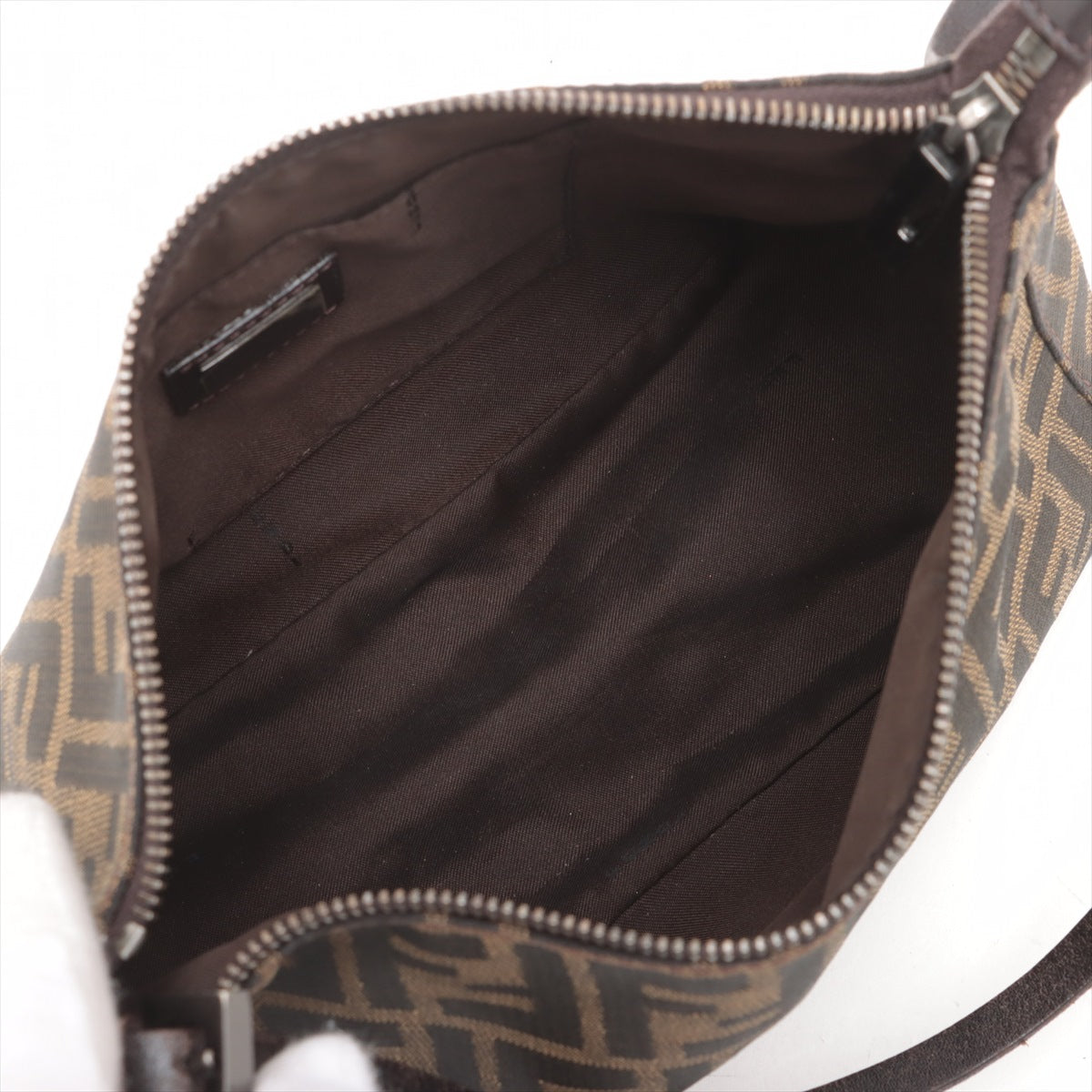 Fendi Zucca Canvas & Leather Shoulder bag Brown