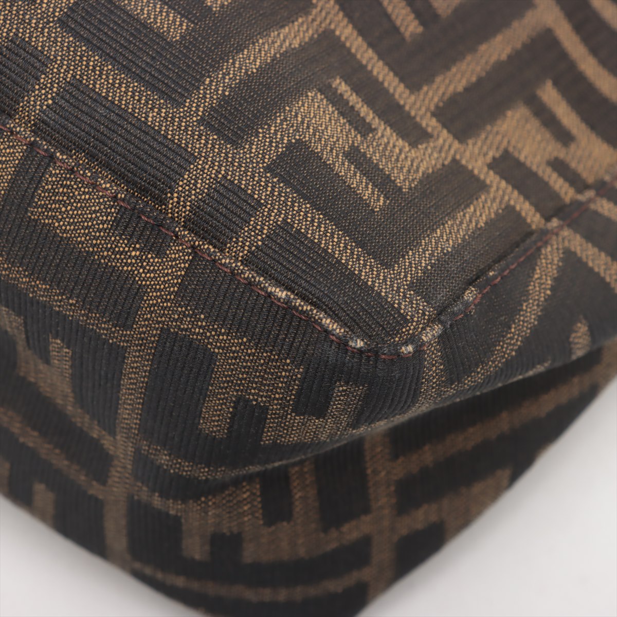 Fendi Zucca Canvas & Leather Shoulder bag Brown